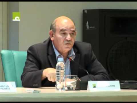 Sourani participate in a lecture on the Palestinian Nakba devoted to the cause of Palestinian prisoners in Israeli jails organized by Casa Árabe in Cordoba, Spain, 15 May 2012