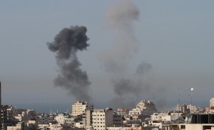 The Gaza Strip: Israeli Warplanes Raids Open Areas and Training Sites in the Gaza Strip.