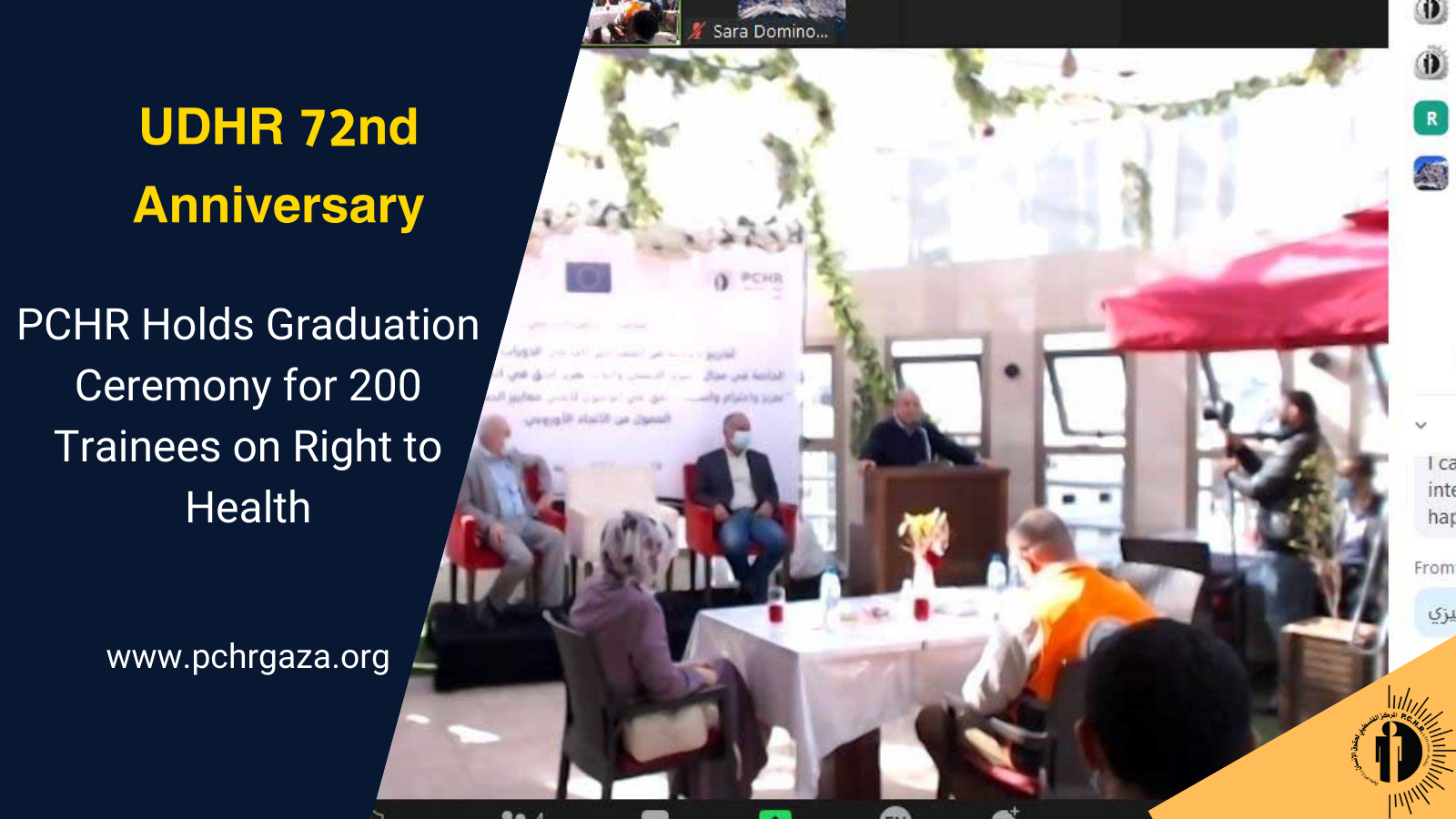 UDHR 72nd Anniversary, PCHR Holds Graduation Ceremony for 200 Trainees on Right to Health