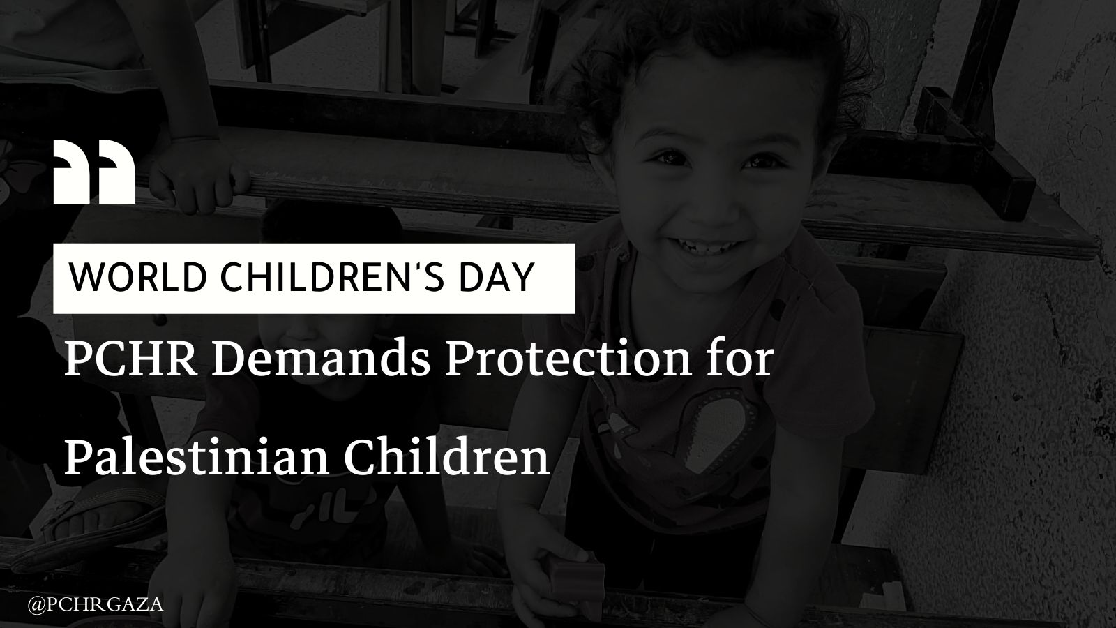 World Children’s Day, PCHR Demands Protection for Palestinian Children