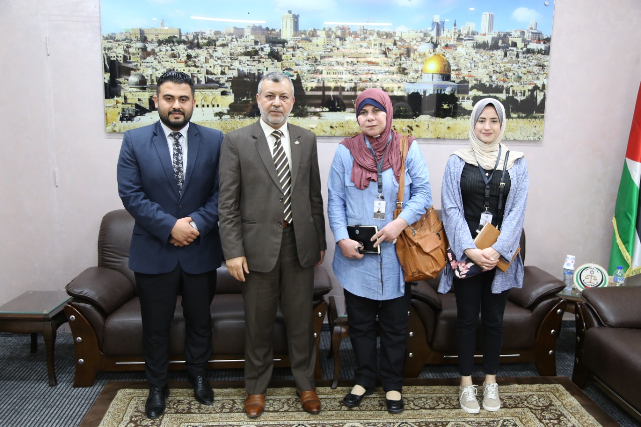 To Promote Coordination and Networking, Women’s Unit at PCHR Holds Meeting with Gaza Attorney General, Dr. Mohammed al-Nahhal