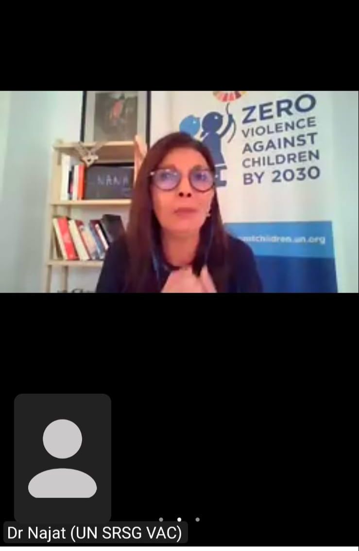 Palestine’s Children Council-Gaza Strip Participates with UN Special Representative of the Secretary-General on Violence Against Children in Virtual Interactive Session on: “Relationship Between Travel and Tourism and Violence Against Children.”