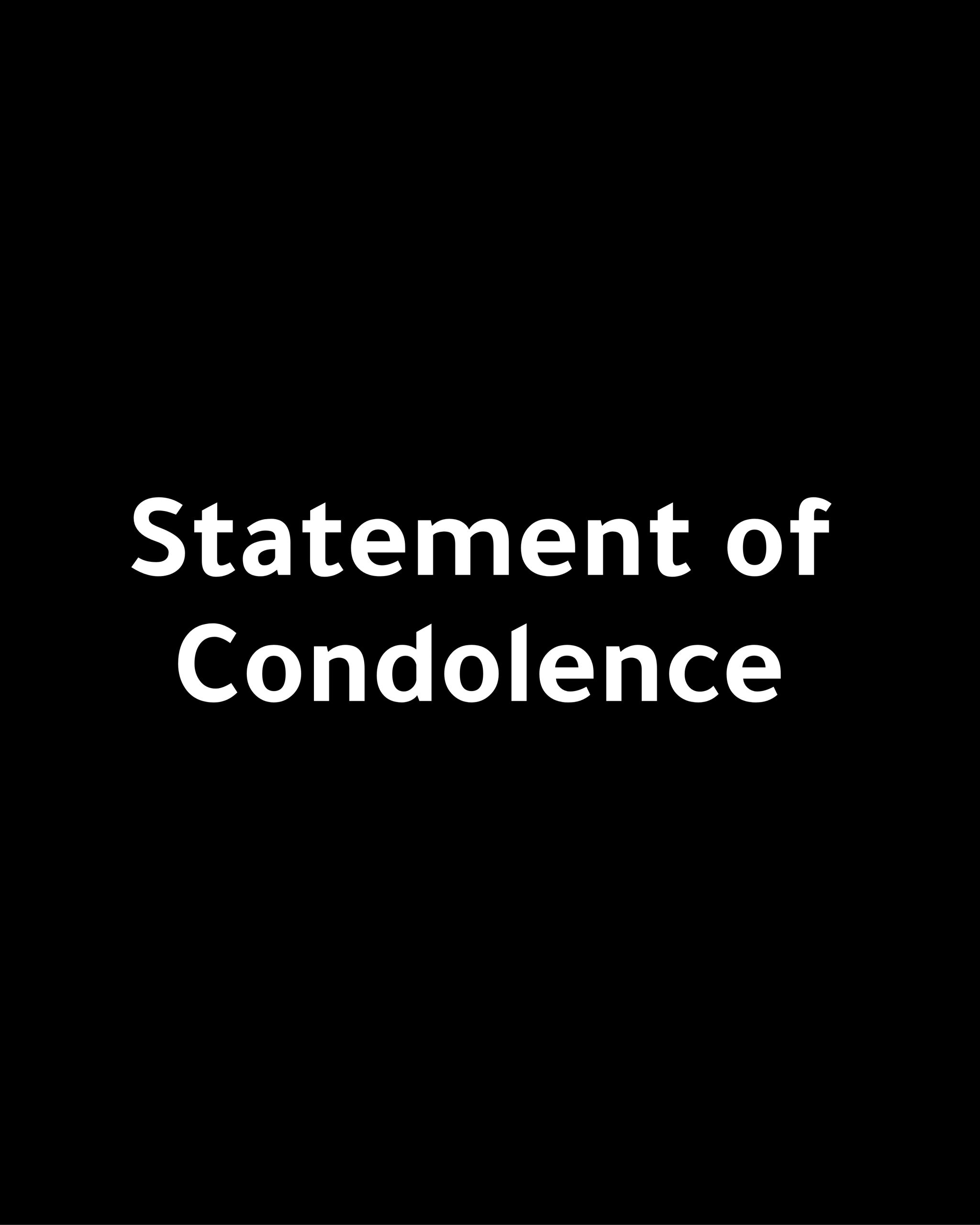 Statement of Condolence and Solidarity with Our Colleague Hani Al-Askari