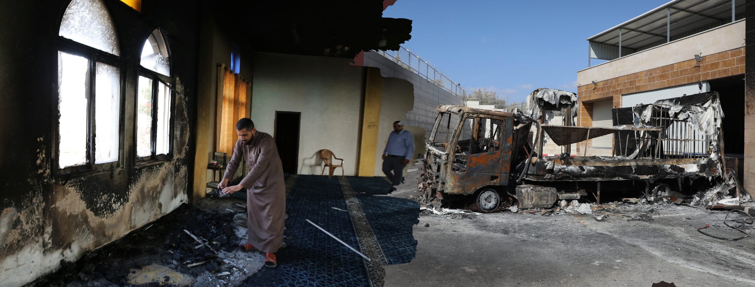 Israeli Government-Backed Violence: Settlers Set Fire to Mosque and Shopping Center in the West Bank